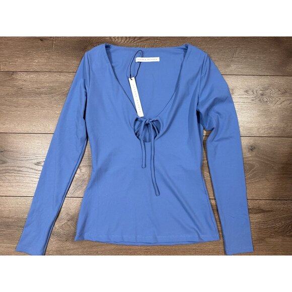 Susana Monaco NWT tie circle long sleeve top S - Picture 7 of 10